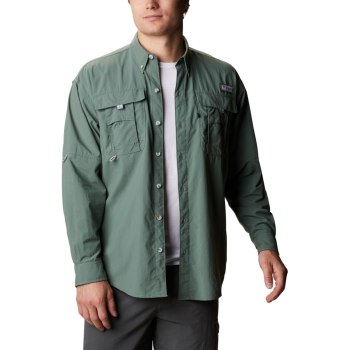 Columbia PFG Bahama II Long Sleeve Big, Camisa Verdes Para Hombre | 812745-IZG